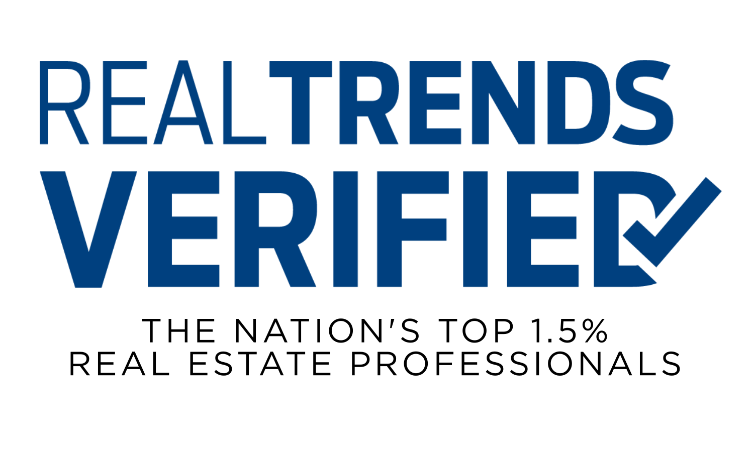 RealTrends Verified, the nation's top 1.5% real estate professionals