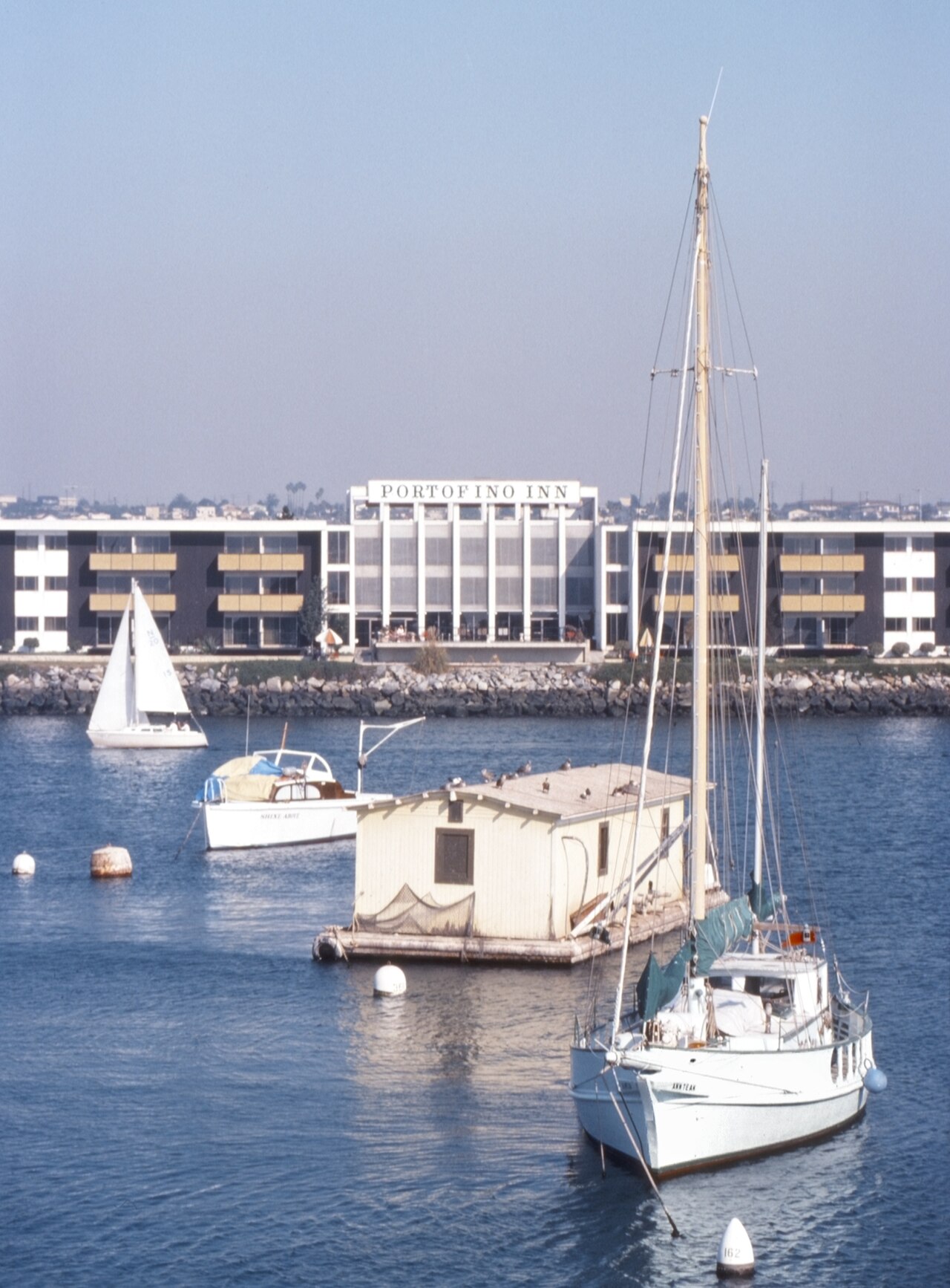 Boats docked in the Redondo Beach marina