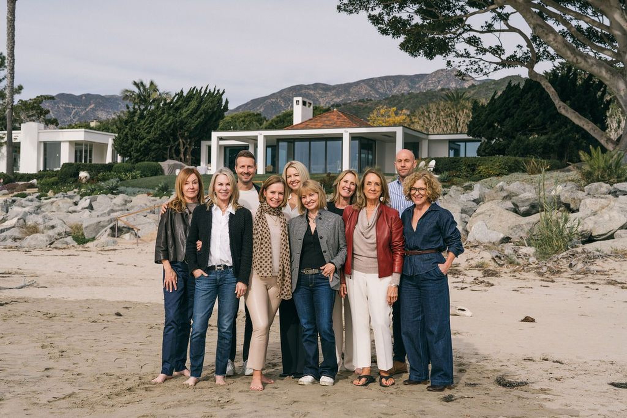 The California Collective gathered on the beach